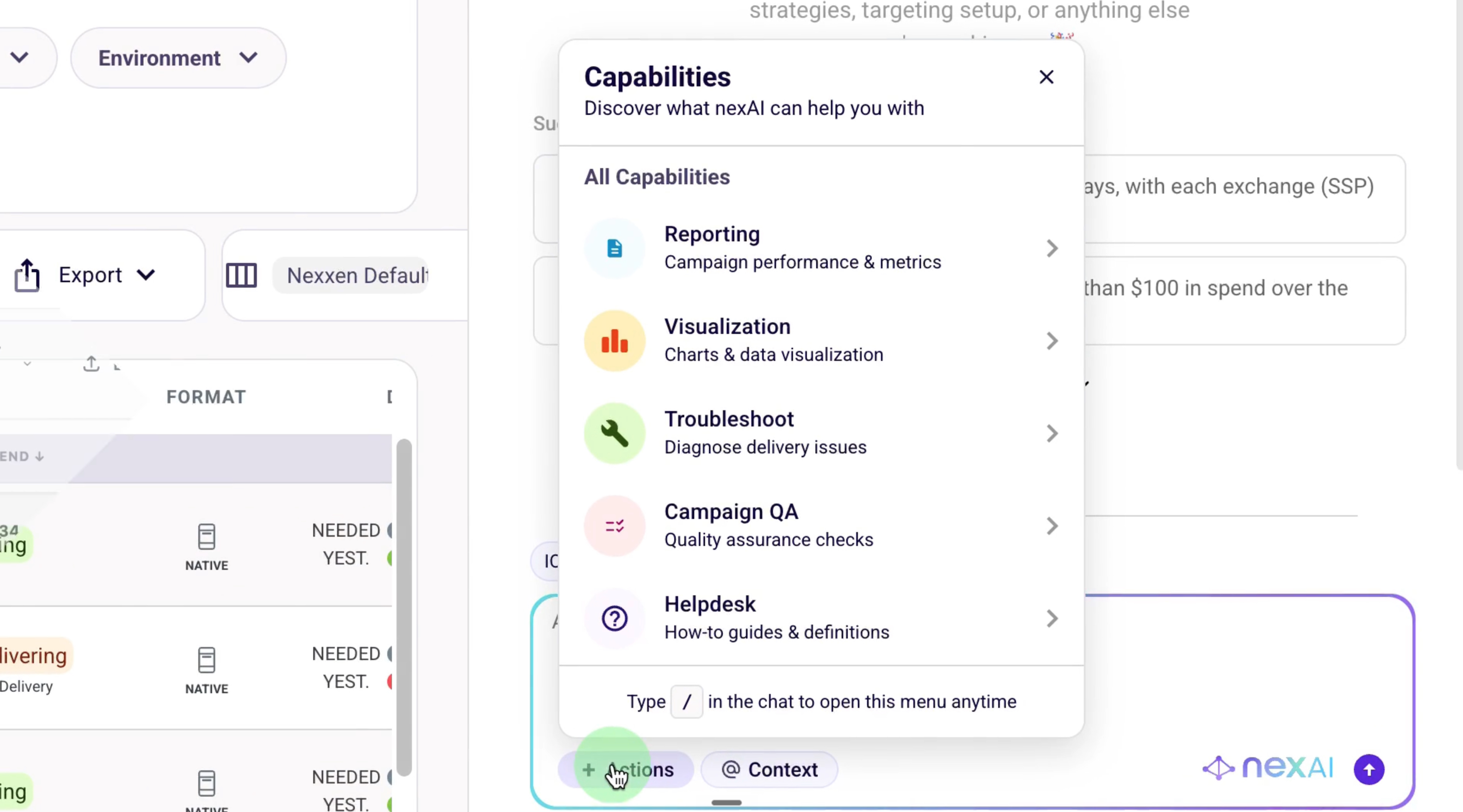 Nexxen AI Assistant – Workflow